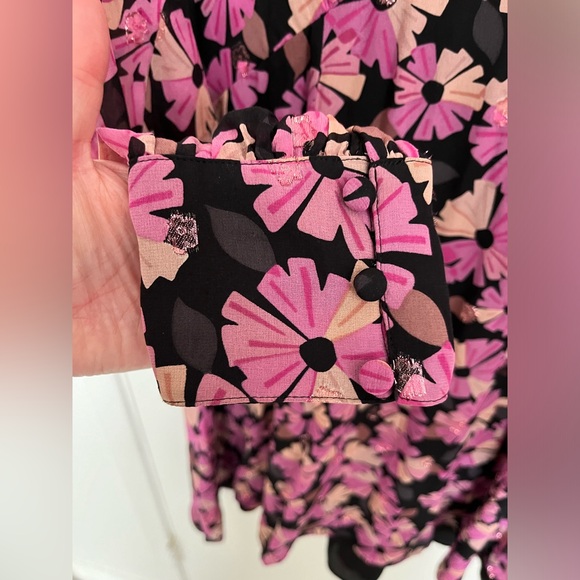 Kate Spade Sparkly Floral Dress Size 12 - Picture 5 of 11